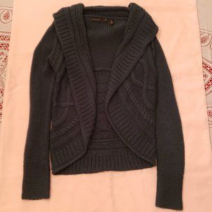 The Limited Womens Cardigan Sweater Navy Blue XS Extra Small Acrylic Collar